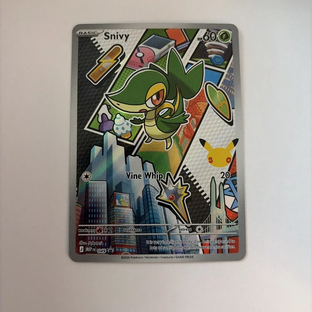 Pokémon Snivy 049 ME Mega Evolution Promo Holo PK003011 Pack Fresh NM/Mint